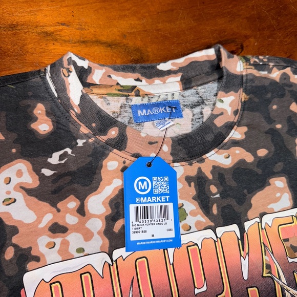 NEW Chinatown Market Big Buck Hunter Stops Here Camo Long Sleeve T-Shirt M - Picture 8 of 12